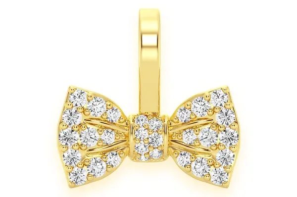 0.20CTW Diamond Mini Bowtie Pendant