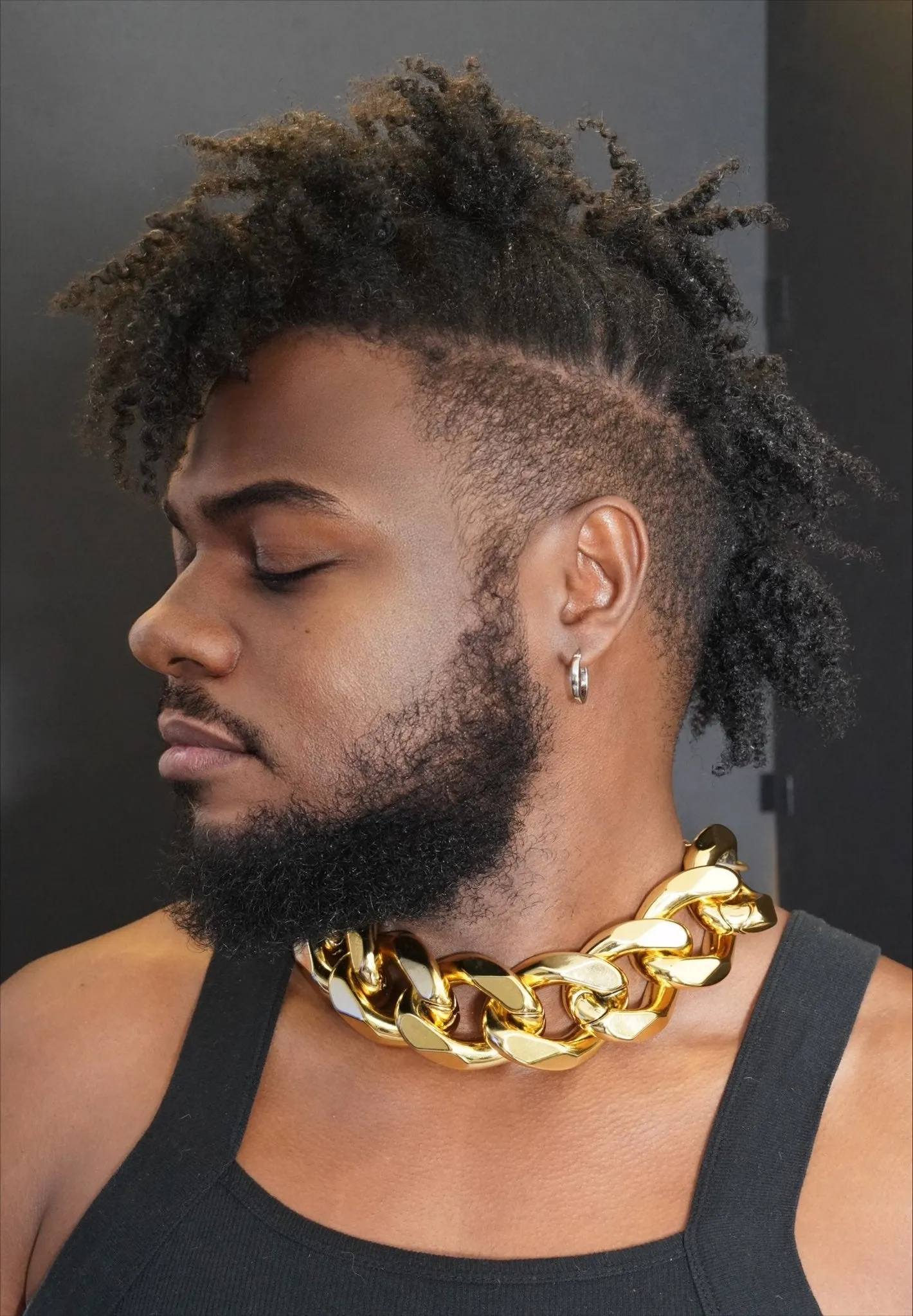 1.5" Thick Gold Chain Choker