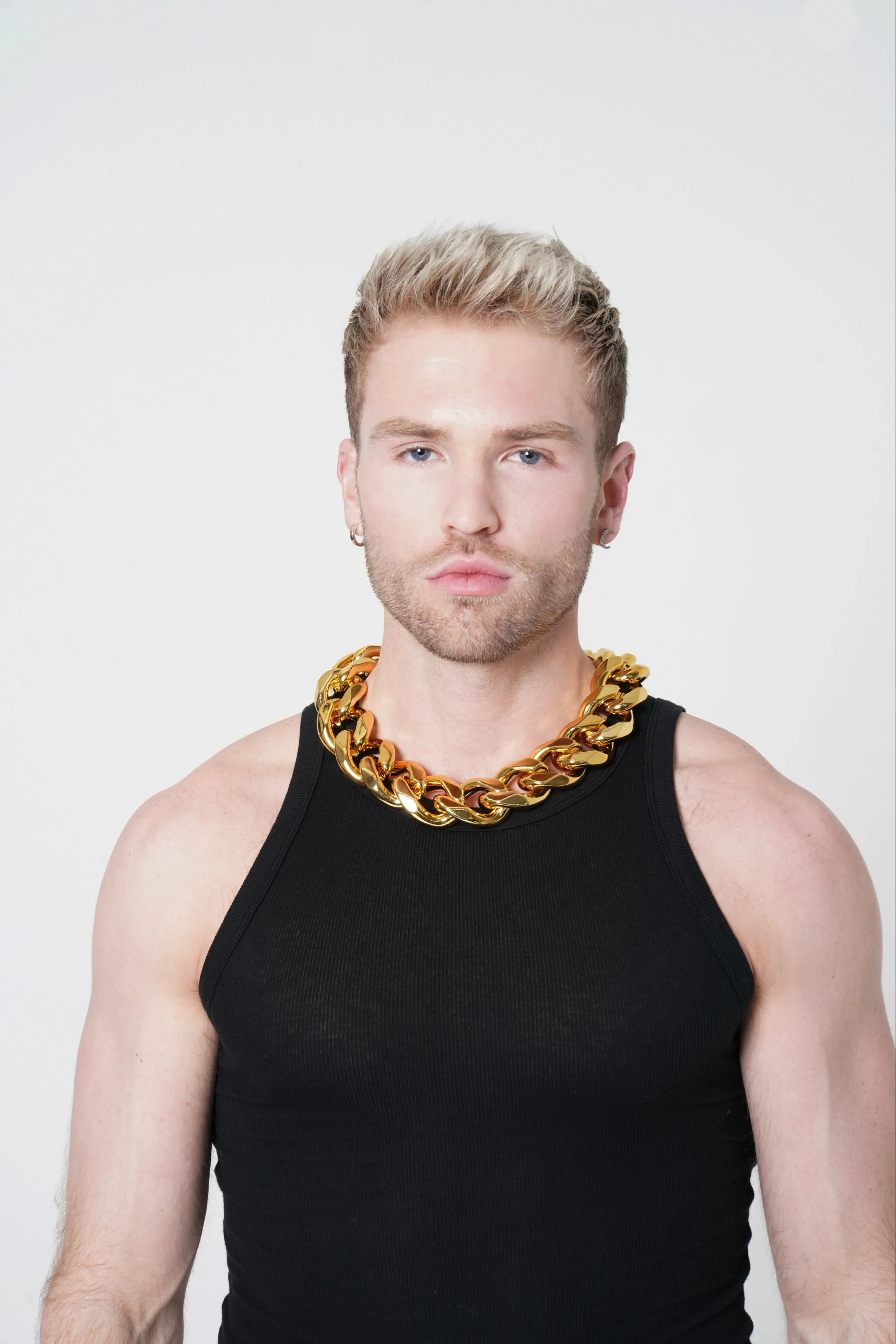 1.5" Thick Gold Chain Choker