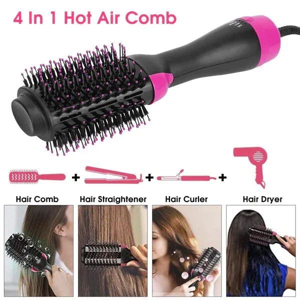 3 in 1 Hot Air Brush Styler & Volumizer One Step Electric Blow Dryer Brush