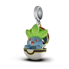 925 sterling silver Oddish Pokemon Pandora fit charm necklace