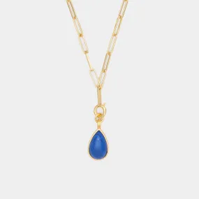 Ada charm with Lapiz Lazuli on Cairo Chain