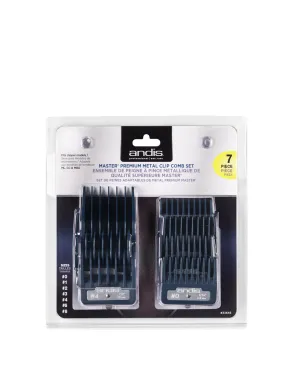 Andis Master Premium Metal Clip Comb Set 7 Piece