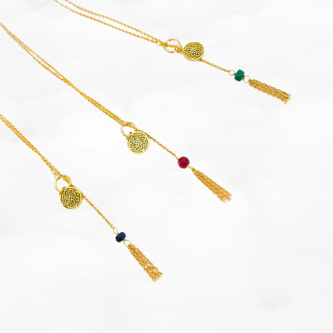 Auspicious Origin Tassel Necklace (Mini)