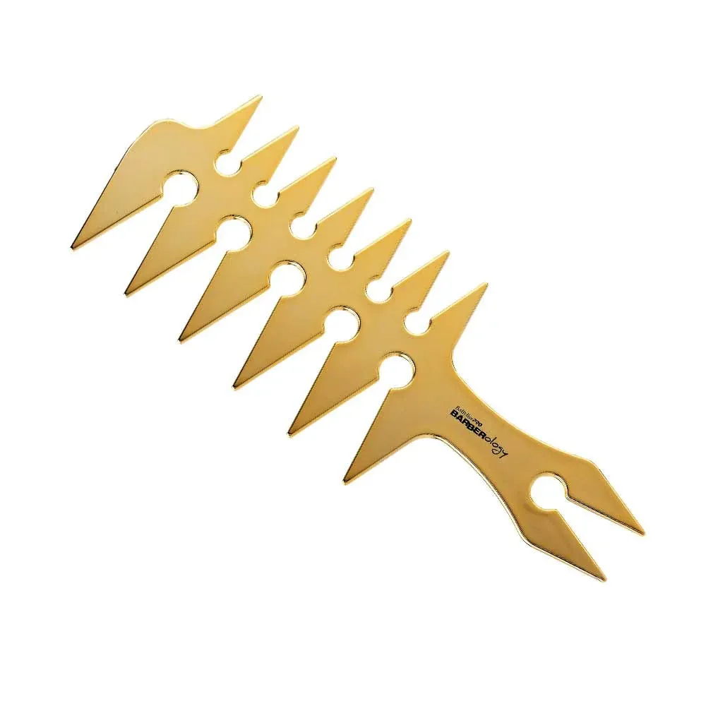 BabylissPRO Barberology Wide Tooth Styling Comb Gold