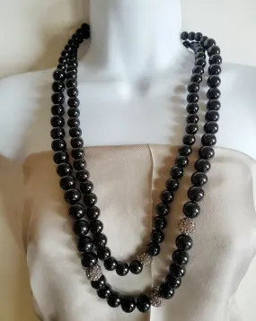 Black Cocktail Necklace- Jane Gordon