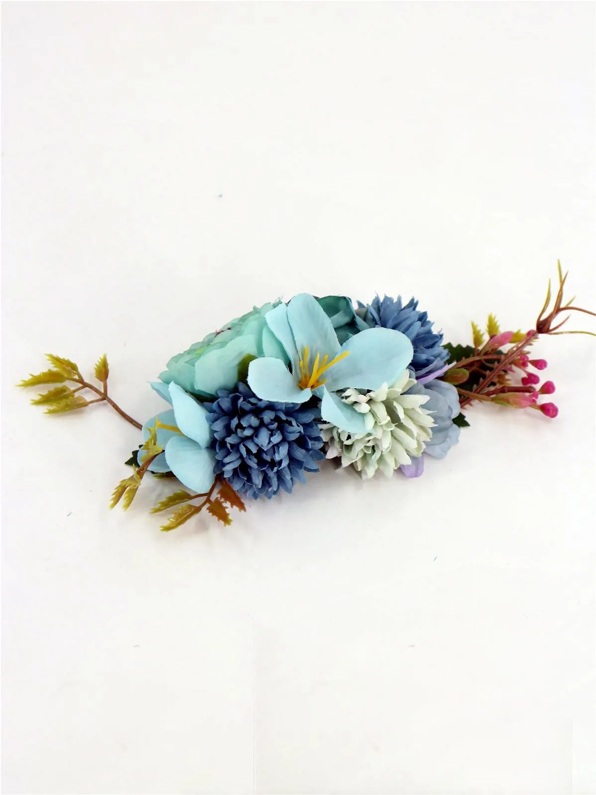 Blue Bouquet Vintage Style Hair Flower Comb