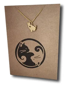 Cat Pendant & Chain - Card 373