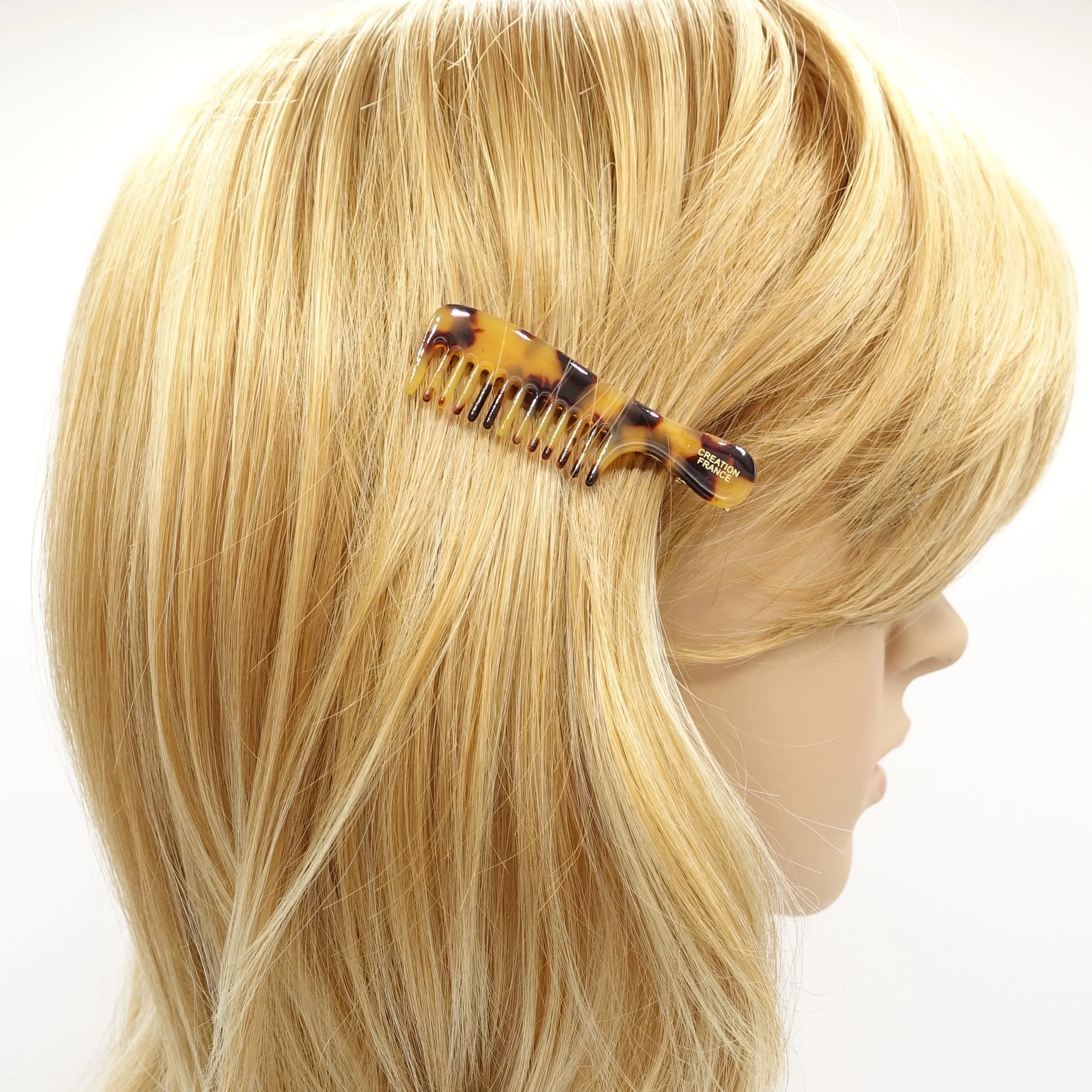 cellulose acetate comb hair clip hair accessory for women