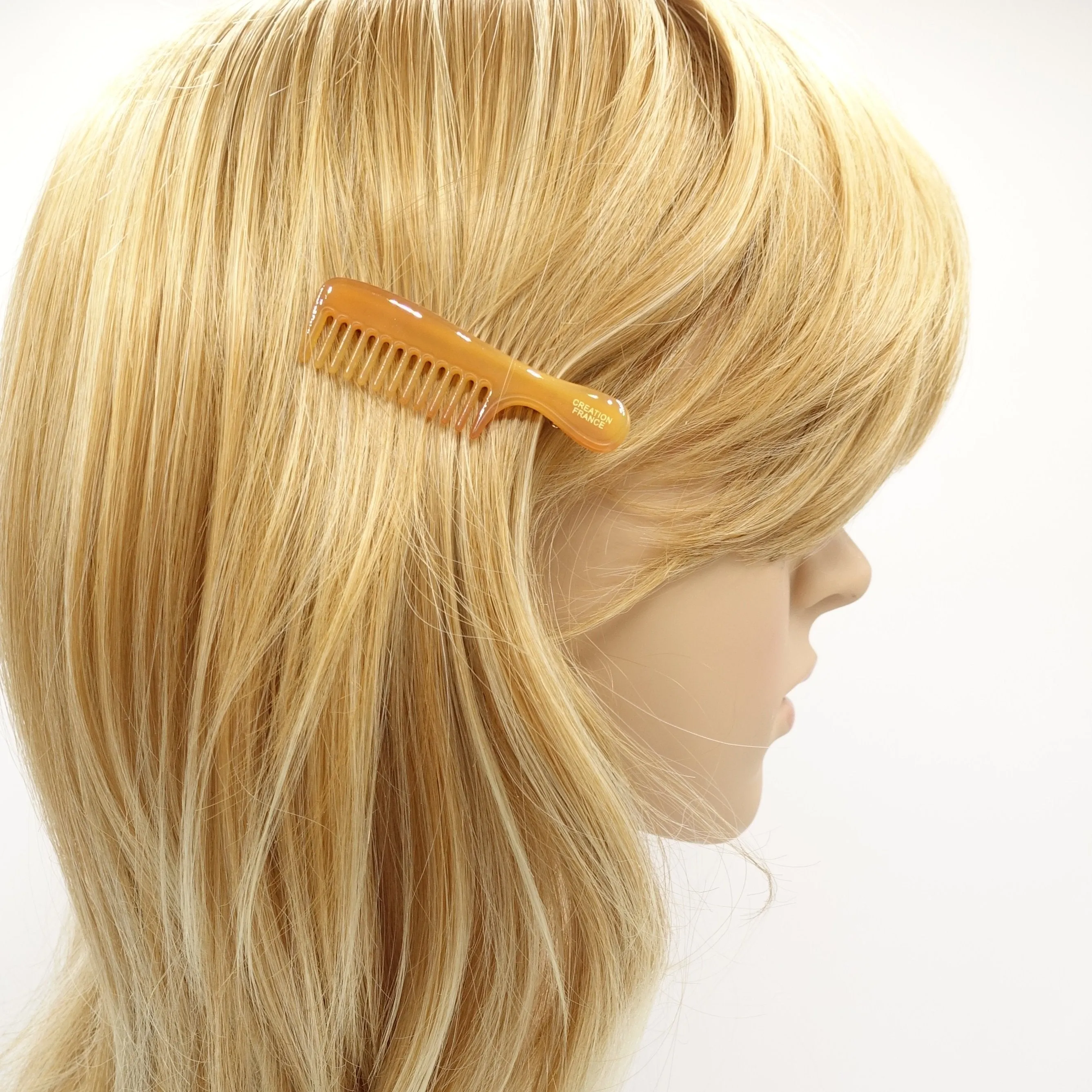 cellulose acetate comb hair clip hair accessory for women