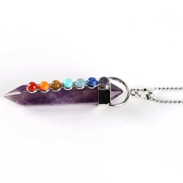 Chakra Quartz Pendant