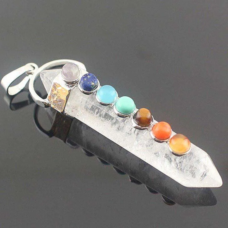 Chakra Quartz Pendant