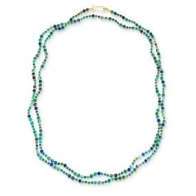 Chrysocolla & Lapis Lazuli Beaded Necklace