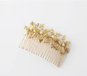 Cornelian Floral Comb