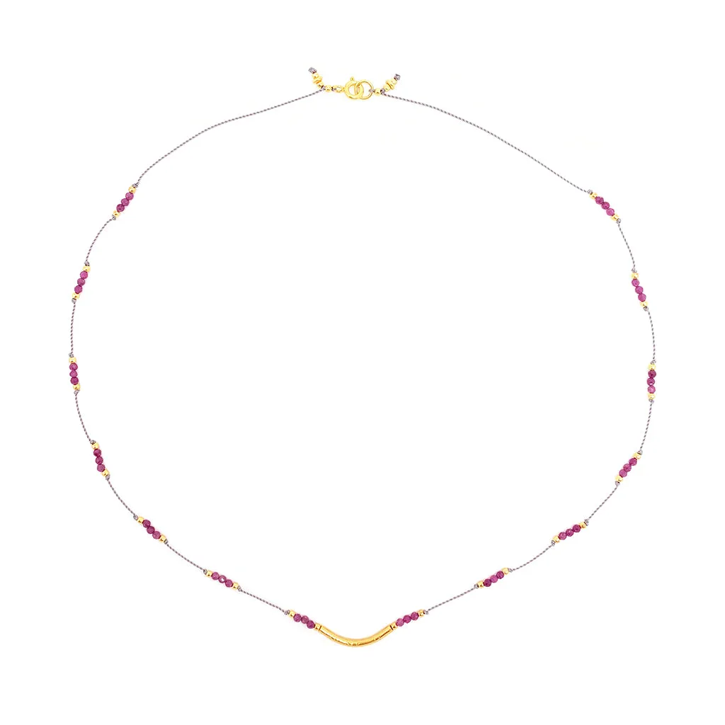 Crescendo Necklace - Ruby