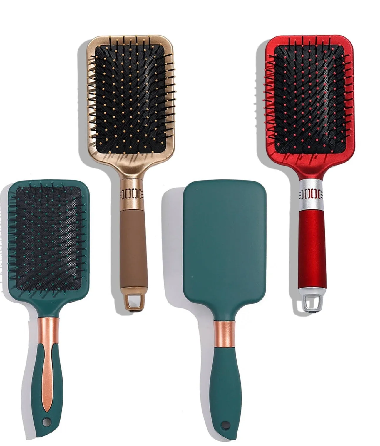 Dark Green Airbag Hairdressing Comb Hair Brush Women Massage Combs Anti-static High Quality Salon Detangling Reduce Hair