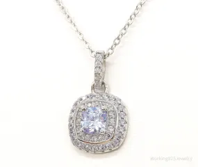 Designer Ryze Cubic Zirconia Sterling Silver Necklace