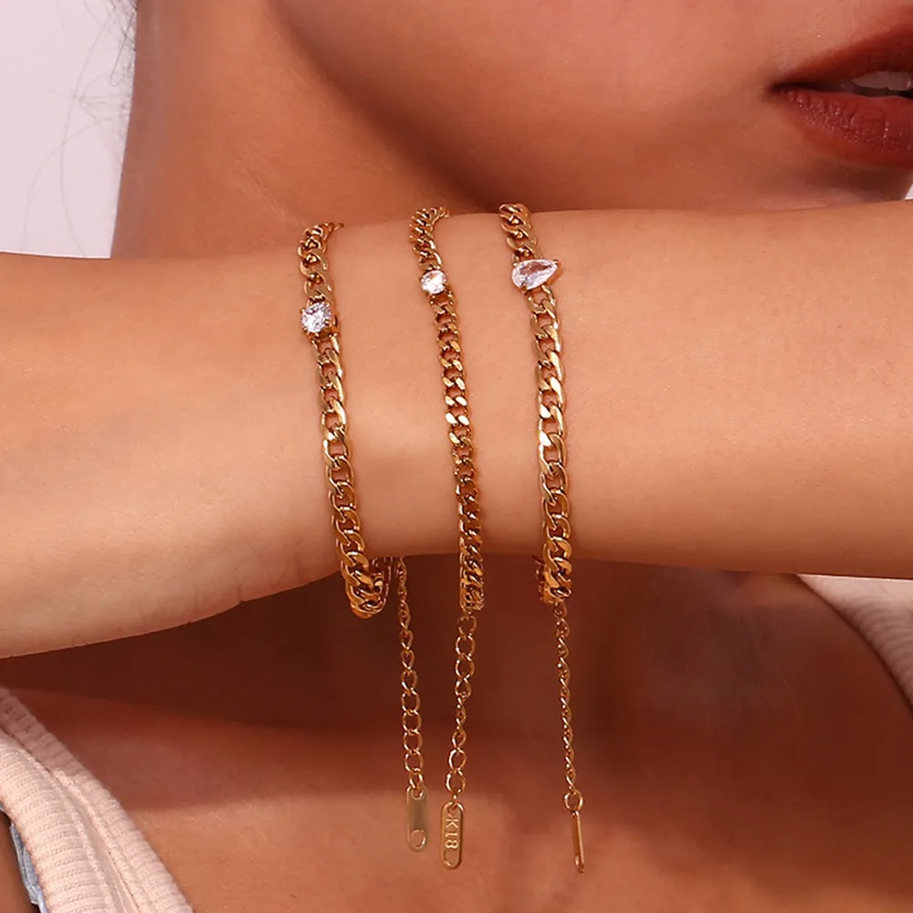 Diamond Chain Bracelet