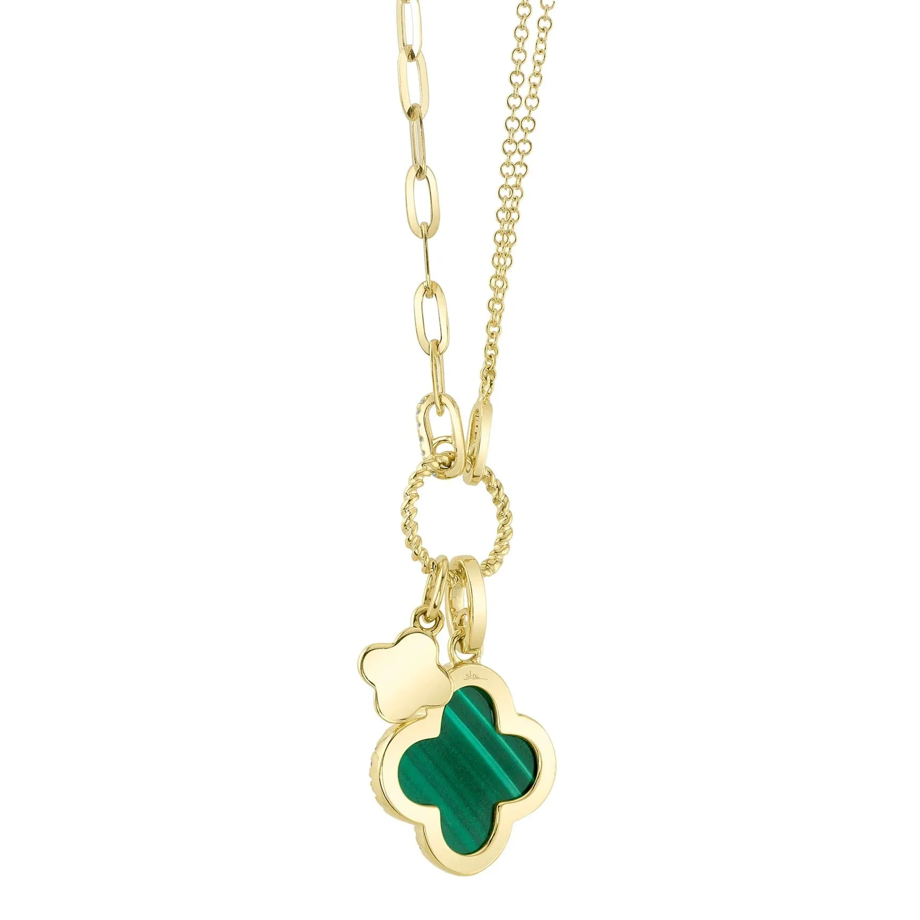 Diamond Clover Necklace 4690136