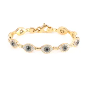 Diamond Evil Eye Bracelet