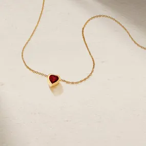 Dilara Bezel Set Ruby Pendant