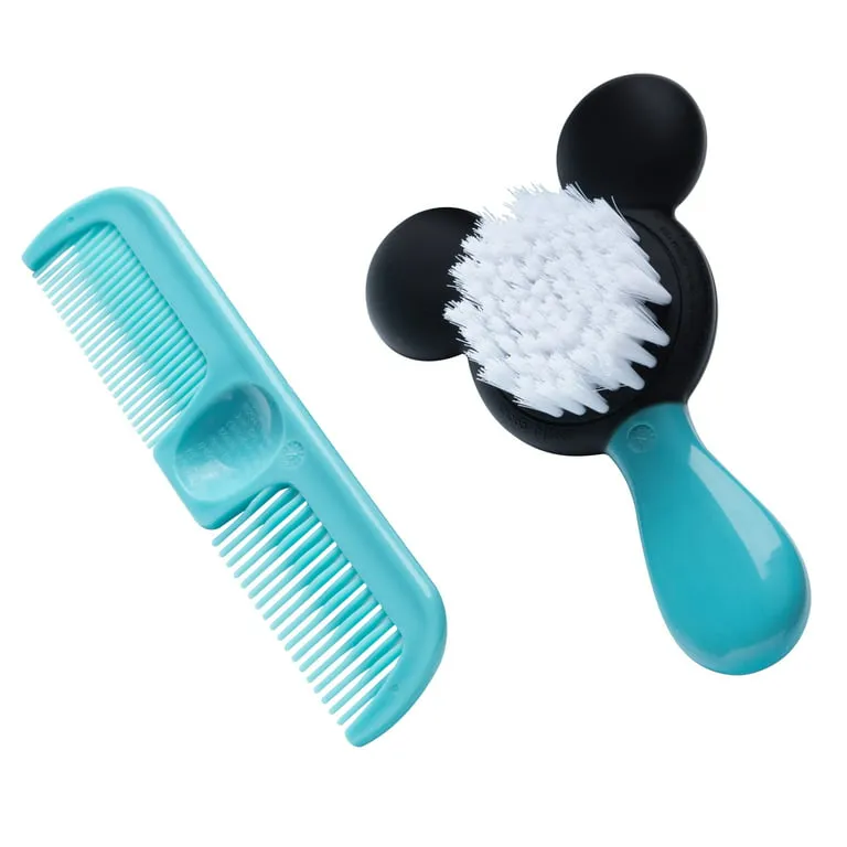 Disney Baby Mickey Mouse Brush & Comb Set- Aqua, Mickey