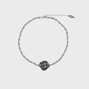 [EIREVE] Seasonless CANDY BALL ROSE CHOKER (LAVENDER)