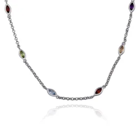 ELLE™  MULTI GEMSTONE NECKLACE