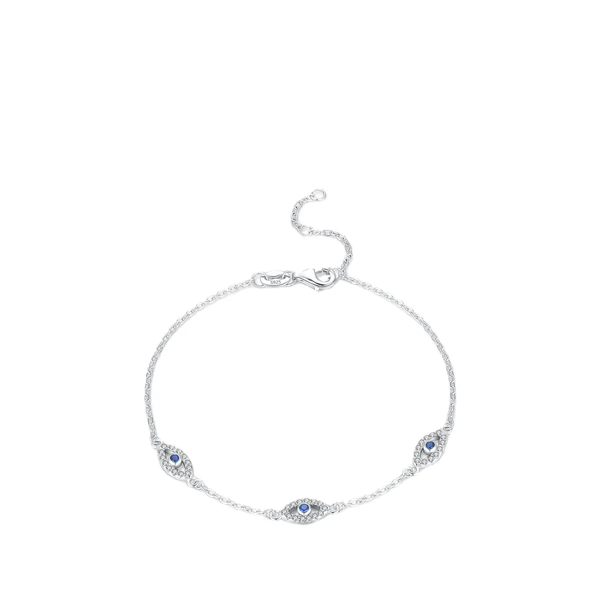 Everyday Genie Sterling Silver Zircon Bracelet - Niche Fashion Commuter Style