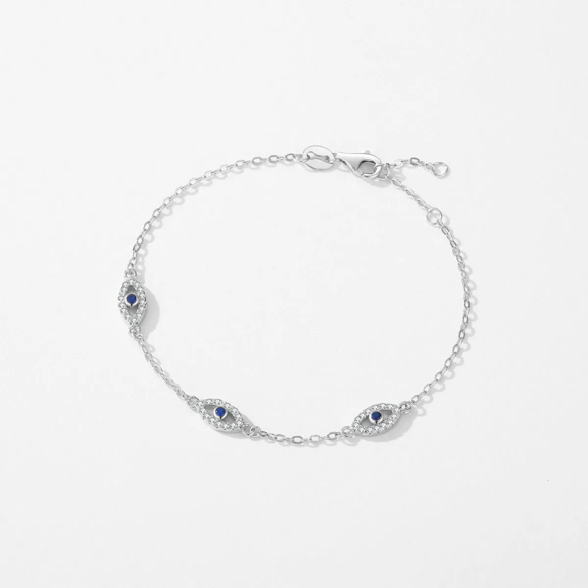 Everyday Genie Sterling Silver Zircon Bracelet - Niche Fashion Commuter Style