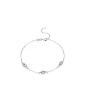 Everyday Genie Sterling Silver Zircon Bracelet - Niche Fashion Commuter Style