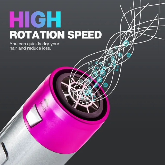 Five-in-one Hot Air Comb Hair Dryer Multi-functional Styling Comb Straight Curly Hair Dual-use Cross-border Factory