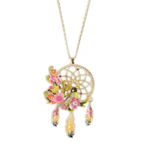 Floral Dream Catcher Pendant