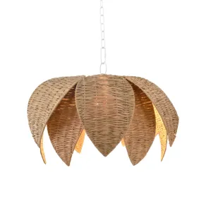 Franny Natural Rafia Pendant Light by Worlds Away