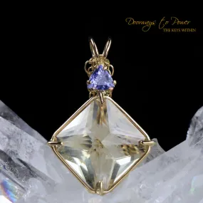 Golden Labradorite & Tanzanite Magician Stone Pendant