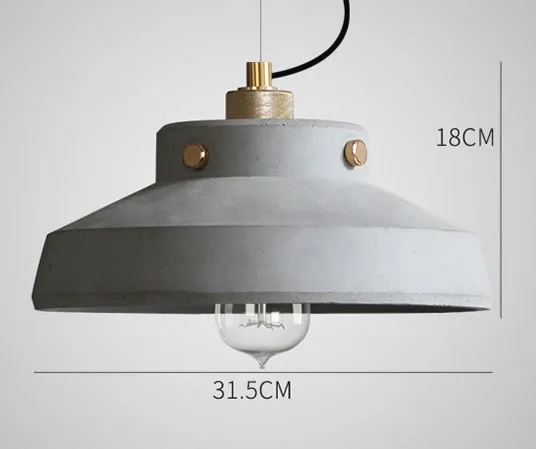 Hannusen Cement Bunker Domes Pendant Lamp