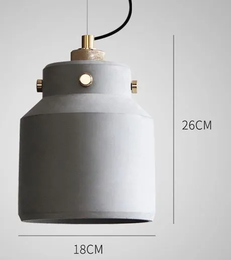 Hannusen Cement Bunker Domes Pendant Lamp