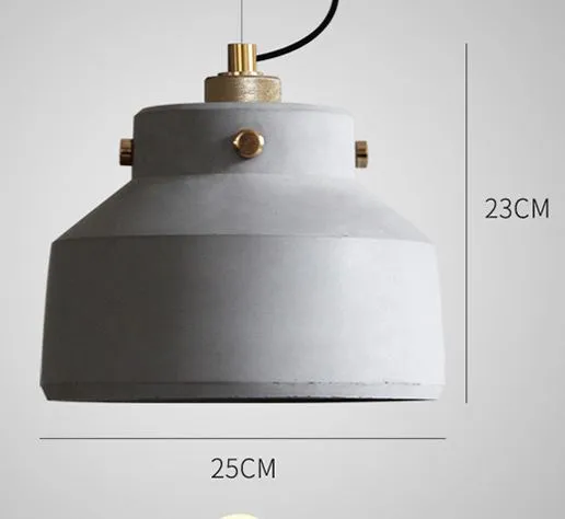 Hannusen Cement Bunker Domes Pendant Lamp