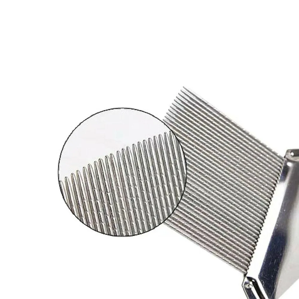 Head Lice Hair Comb - Stainless Steel - Nits Egg Flea Removal