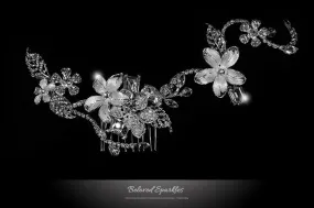 Helen Flower Garden Hair Comb | Swarovski Crystal