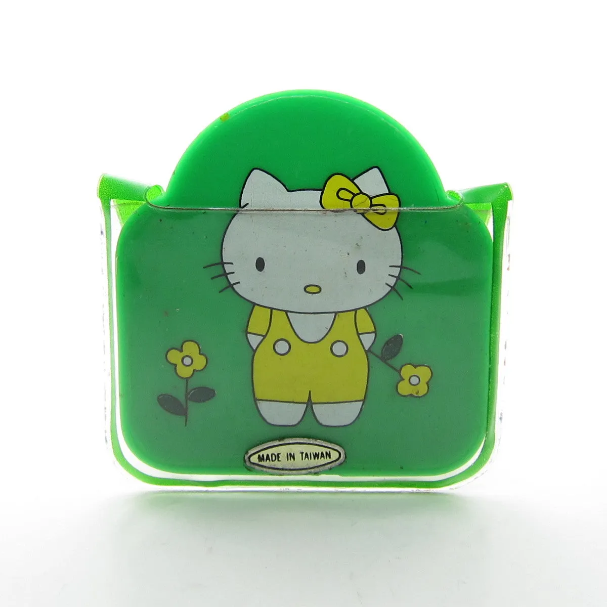 Hello Kitty Vintage Green Pocket Mirror & Comb Set in Vinyl Case