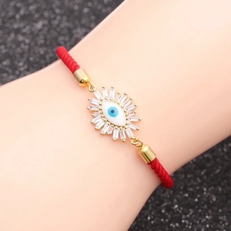 Hot-selling Copper Micro-inlaid Zircon Devil's Eye Bracelet