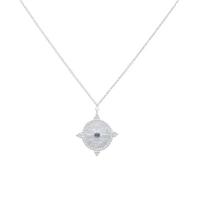 Isabelle Sterling Silver Rainbow Moonstone Necklace