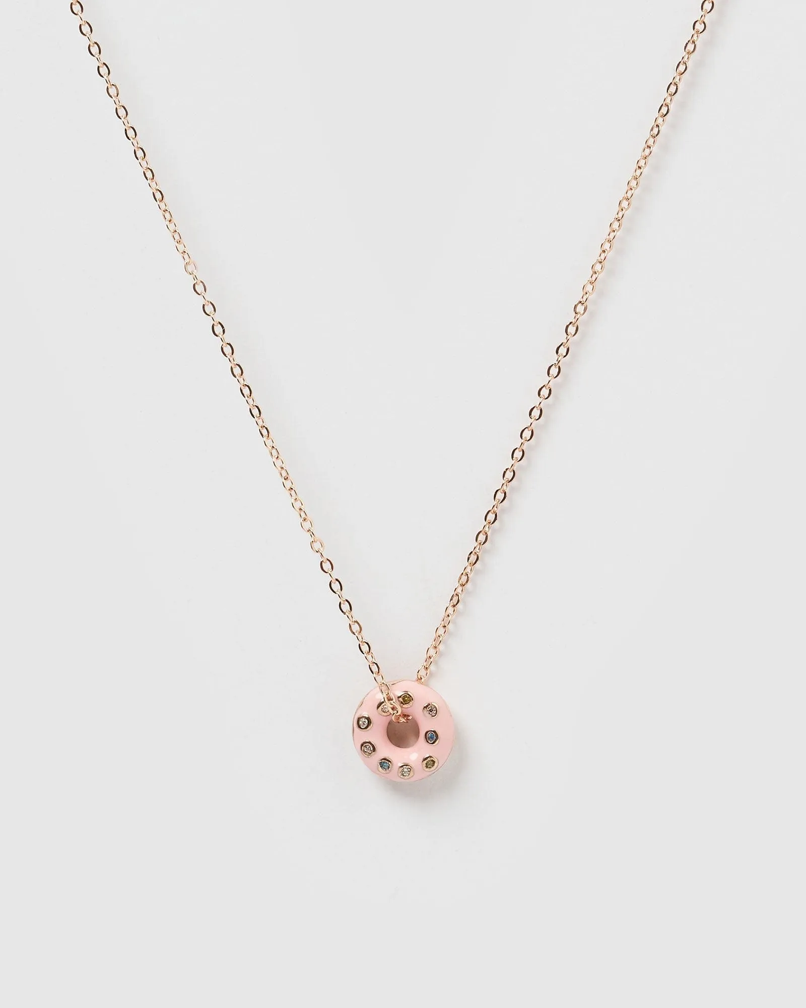 Izoa Kids Donut Necklace Rose Gold