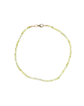 Jade Short Necklace - Gold