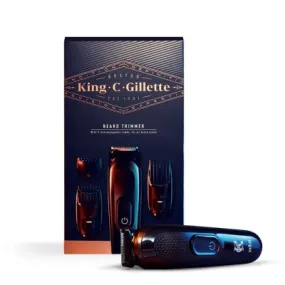 King C. Gillette Men's Cordless Beard Trimmer   3 Interchangeable Combs