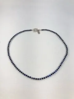 Lapis Lazuli and Hill Tribe and Sterling Silver Necklace