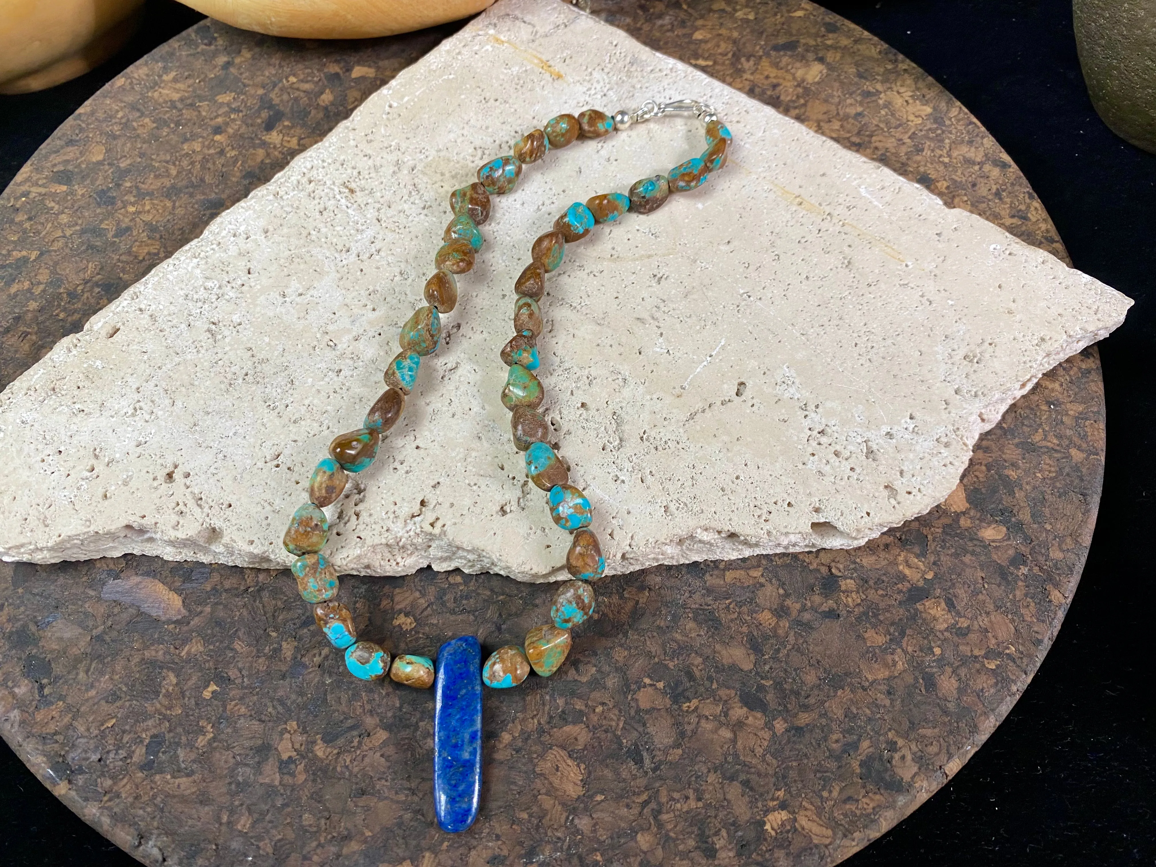 Lapis Lazuli And Tibetan Turquoise Necklace