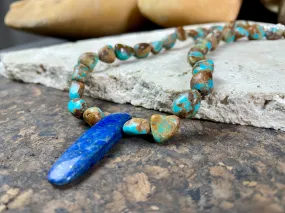 Lapis Lazuli And Tibetan Turquoise Necklace