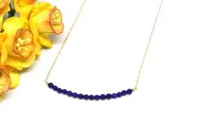 Lapis Lazuli Bar Necklace